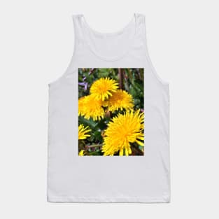 Spring Dandelions - Variation in Lighting - Early Spring Blooms Tank Top